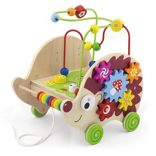 Pull-along activity hedgehog